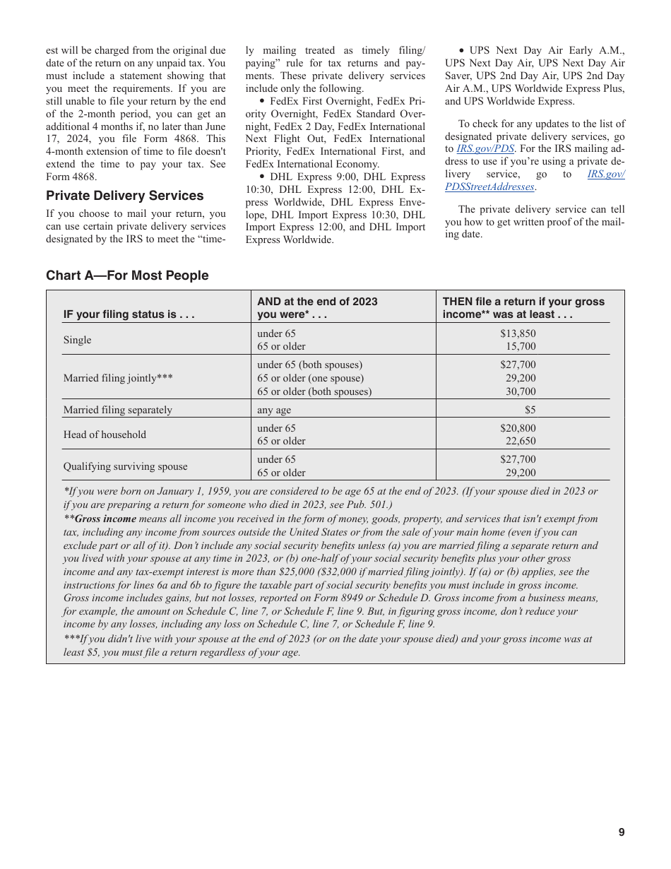 Instructions for IRS Form 1040, 1040-SR U.S. Individual Income Tax Return, Page 9