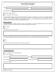 Form ASPS/HRD FA5.03 Disclosure Statement - Arizona
