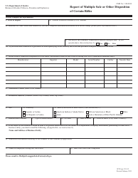 Document preview: ATF Form 3310.12 Report of Multiple Sale or Other Disposition of Certain Rifles