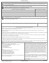 DD Form 2293 Application for Former Spouse Payments From Retired Pay, Page 2