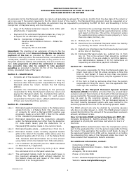 Form MET-1E Application for Extension of Time to File the Maryland Estate Tax Return - Maryland, Page 4