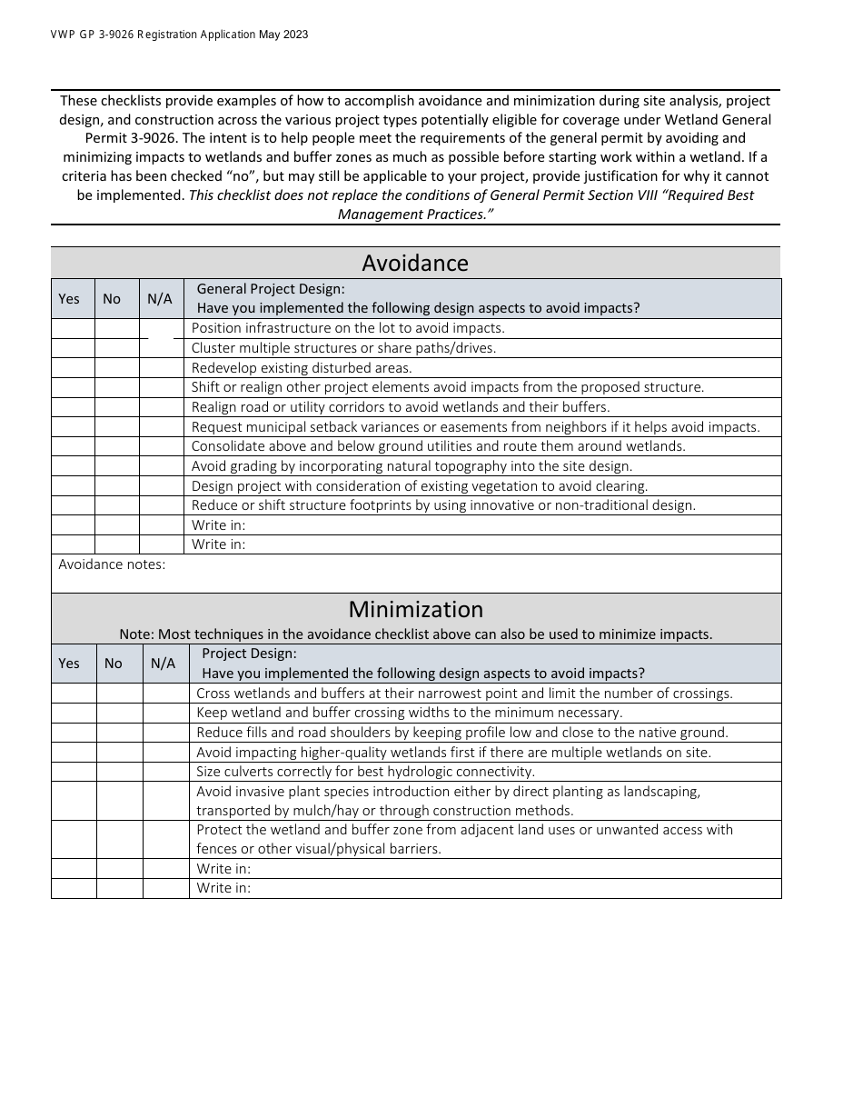 Wetlands General Permit 3-9026 Registration: Stormwater Retrofits, Replacement of Failed Wastewater Systems and Replacement of Stream Crossing Structures for Public Safety, Aop, and Flood Resiliency Improvements - Vermont, Page 3