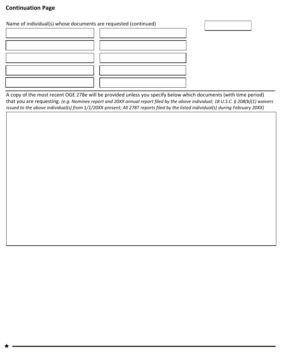 OGE Form 201 Request an Individuals Ethics Documents, Page 5