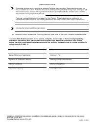Form 10.05-B (E6236) Petition for Juvenile Civil Protection Order and Juvenile Domestic Violence Protection Order - Franklin County, Ohio, Page 4