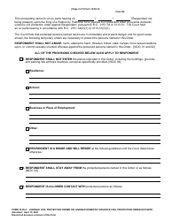 Form 10.05-C (E0176) Juvenile Civil Protection Order or Juvenile Domestic Violence Civil Protection Order Ex Parte - Franklin County, Ohio, Page 2