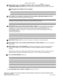Form 10.05-C (E0176) Juvenile Civil Protection Order or Juvenile Domestic Violence Civil Protection Order Ex Parte - Franklin County, Ohio, Page 3