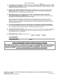 Form 10.05-C (E0176) Juvenile Civil Protection Order or Juvenile Domestic Violence Civil Protection Order Ex Parte - Franklin County, Ohio, Page 4