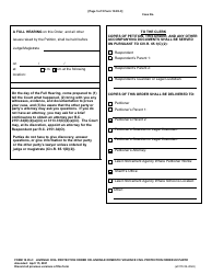 Form 10.05-C (E0176) Juvenile Civil Protection Order or Juvenile Domestic Violence Civil Protection Order Ex Parte - Franklin County, Ohio, Page 5