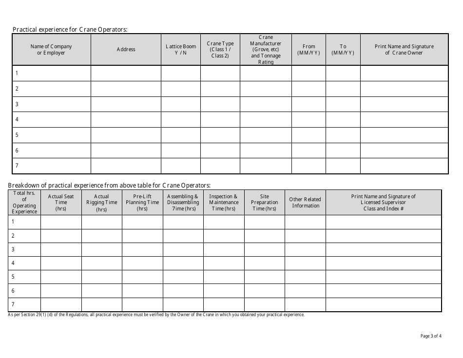 Application for Examination or Certificate of Qualification - Nova Scotia, Canada, Page 3