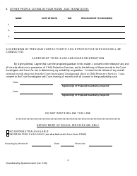 Probate Guardianship Questionnaire - County of Alameda, California, Page 4