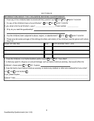 Probate Guardianship Questionnaire - County of Alameda, California, Page 8