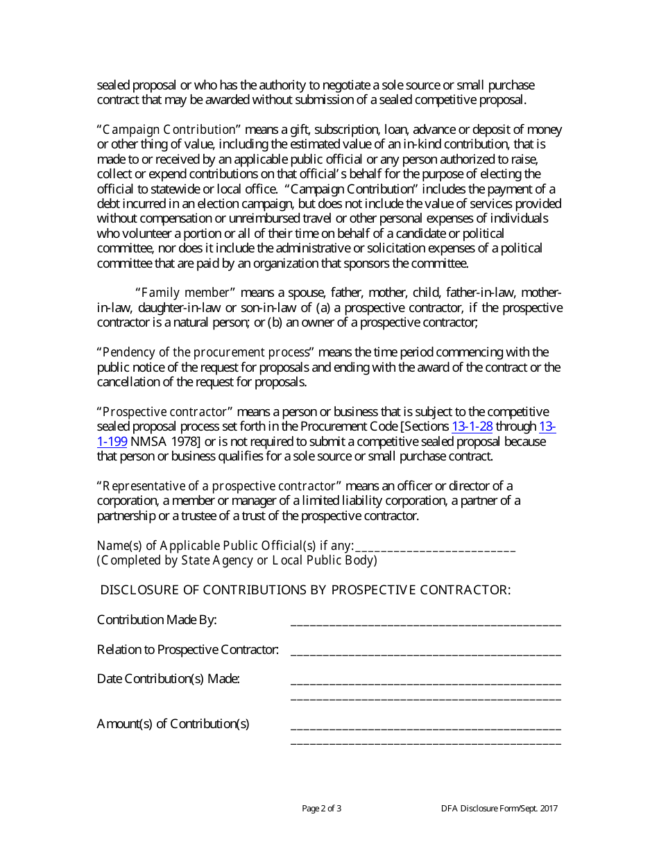 New Mexico Campaign Contribution Disclosure Form - Fill Out, Sign ...