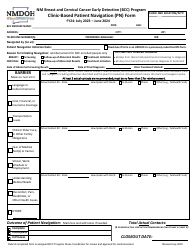 Clinic-Based Patient Navigation (Pn) Form - Nm Breast and Cervical Cancer Early Detection (Bcc) Program - New Mexico
