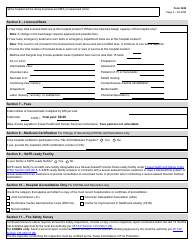 Form 3228 Application for a License to Operate a General or Special Hospital - Texas, Page 3