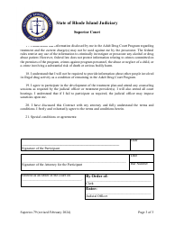 Form Superior-79 Contract - Adult Drug Court Program - Rhode Island, Page 3
