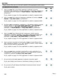 Application for New or Upgrade State-Certified General/Residential, Licensed or Registered Appraiser - Appraiser Certification Program - South Dakota, Page 2