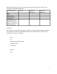 Form FMC-150 Information Form for Filed Agreements, Page 5