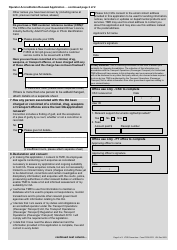 Form F2768 Operator Accreditation Renewal Application - Queensland, Australia, Page 2