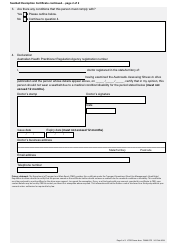 Form F2690 Seatbelt Exemption Certificate - Queensland, Australia, Page 3