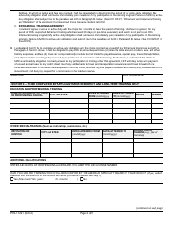Form PHS-1122-1 Application for Training for Phs Commissioned Personnel, Page 2