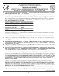 Form PHS-7064 Training Agreement, Page 2