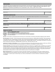 Form PHS-7033 Accession Bonus (AB) or Critical Wartime Skills Accession Bonus (Cws-AB) Agreement Request, Page 2