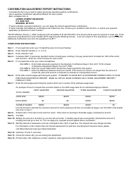 Form UCT-7842-E Contribution Adjustment Report - Wisconsin, Page 2