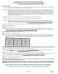 Form REV-F013 Combined Sales and Use Tax Return - Nevada, Page 2
