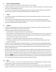 Conservation Easement Check List - Michigan, Page 2