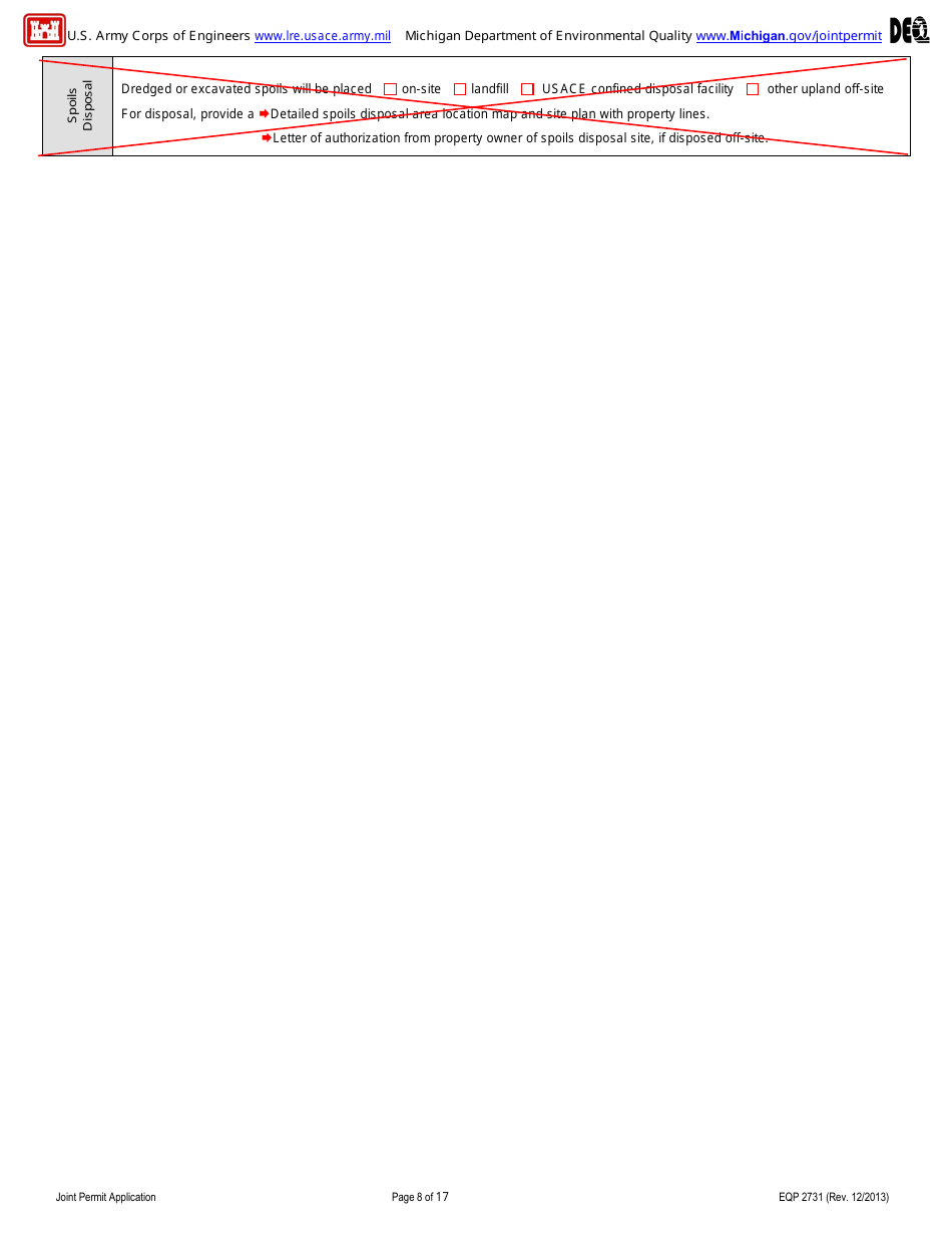 Applying for Seismic Exploration Under General Permit Q - Michigan, Page 12