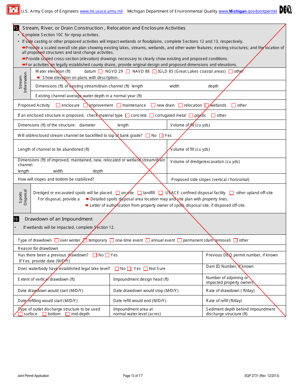 Applying for Seismic Exploration Under General Permit Q - Michigan, Page 17