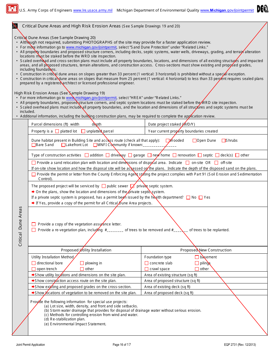 Applying for Seismic Exploration Under General Permit Q - Michigan, Page 20