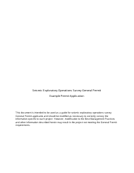 Applying for Seismic Exploration Under General Permit Q - Michigan, Page 4