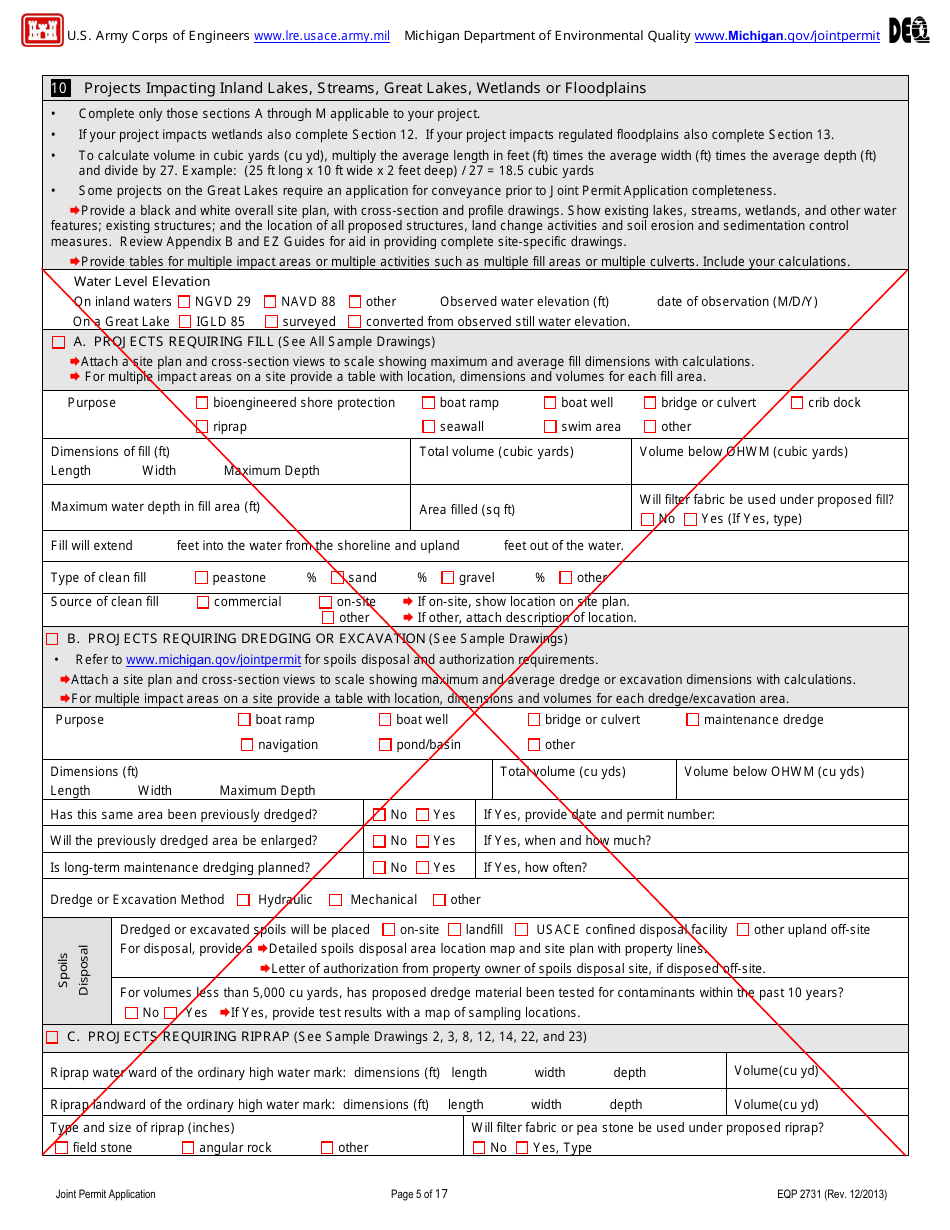 Applying for Seismic Exploration Under General Permit Q - Michigan, Page 9