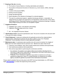 Form EQP9305 Administratively Complete Engineered Site Plan Design Package Requirements Checklist - Michigan, Page 2