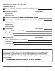 Form EQP3422 Application for Drinking Water Operator Certification Type II: Level 5 Examination - Michigan, Page 2