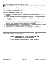 Form EQP3422 Application for Drinking Water Operator Certification Type II: Level 5 Examination - Michigan, Page 3