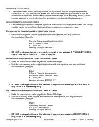 Form EQP3422 Application for Drinking Water Operator Certification Type II: Level 5 Examination - Michigan, Page 5