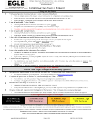 Form EQP4014-06 Analysis Request - Pfas - Michigan, Page 2