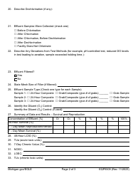 Form EQP9309 Ceriodaphnia Dubia Chronic Toxicity Test Report - Michigan, Page 2