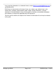 Form EQP9309 Ceriodaphnia Dubia Chronic Toxicity Test Report - Michigan, Page 3