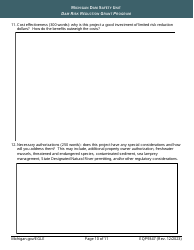 Form EQP9347 Application Form - Dam Risk Reduction Grant Program - Michigan, Page 10