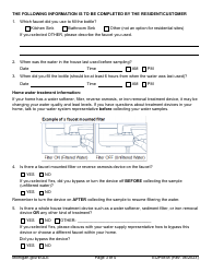 Form EQP5858 Drinking Water Lead and Copper Sampling Instructions for Sites Without Lead Service Lines - Michigan, Page 3