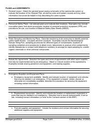 Form EQP5859 Emergency Response Plan (Erp) - Michigan, Page 3