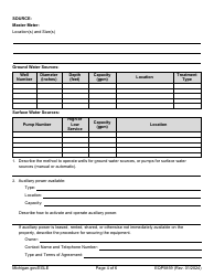 Form EQP5859 Emergency Response Plan (Erp) - Michigan, Page 4