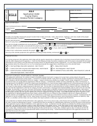 Form EQP9220 Application Under County Drains General Permit Category - Michigan, Page 2