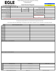 Form EQP4502 Data Review Request - Michigan