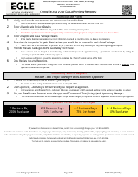 Form EQP4502 Data Review Request - Michigan, Page 2