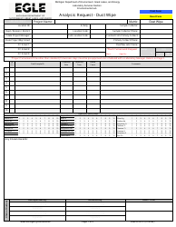 Form EQP4014-07 Analysis Request - Dust Wipe - Michigan