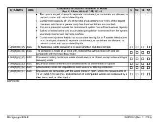 Form EQP5161 Generator Inspecton - Michigan, Page 11